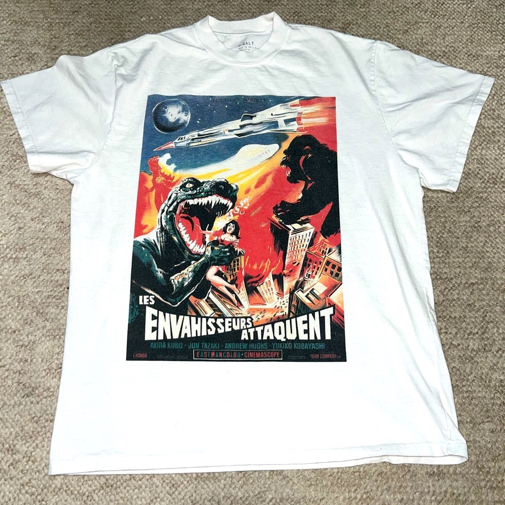 Godzilla vs King Kong Japanese movie promo tee